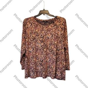 Lucky Brand Women's Floral Top Size 3X